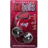 Шарики мягкие вагинальные черные duoballs - Seven Creations