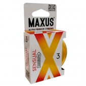 Презервативы анатомической формы Maxus Sensual - 3 шт. - Maxus - купить с доставкой в Архангельске
