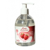 Лубрикант на водной основе Love Protection Raspberry с ароматом малины - 300 мл. - Lola Games - купить с доставкой в Архангельске