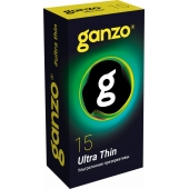 Прозрачные ультратонкие презервативы Ganzo Ultra thin - 15 шт. - Ganzo - купить с доставкой в Архангельске