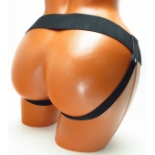 Трусики для страпона коричневого цвета - БДСМ Арсенал - купить с доставкой в Архангельске