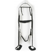 Черные секс-качели из широких ремней - Orion - купить с доставкой в Архангельске