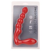 Красный силиконовый стимулятор PURRFECT SILICONE - 19 см. - Dream Toys