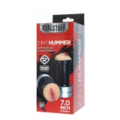 Двусторонний мастурбатор REALSTUFF 2 IN 1 HUMMER MOUTH   VAGINA - ротик и вагина - Dream Toys - в Архангельске купить с доставкой