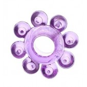 Мягкая фиолетовая гелевая насадка - Toyfa Basic - в Архангельске купить с доставкой