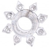 Прозрачное гелевое эрекционное кольцо-звезда - Toyfa Basic - в Архангельске купить с доставкой