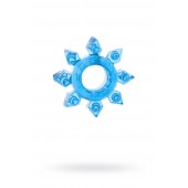 Голубая гелевая насадка-звезда - Toyfa Basic - в Архангельске купить с доставкой