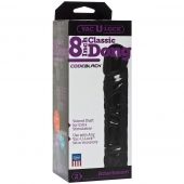 Насадка-фаллоимитатор Vac-U-Lock CodeBlack 8 Inch Classic Dong - 19,3 см. - Doc Johnson - купить с доставкой в Архангельске