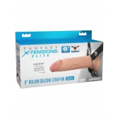 Полый страпон на ремнях 6’’ Hollow Silicone Strap-on - Pipedream - купить с доставкой в Архангельске