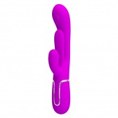 Лиловый мультифункциональный вибратор Shania - 22,2 см. - Baile