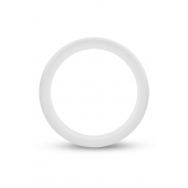 Белое люминесцентное эрекционное кольцо Silicone Glo Cock Ring - Blush Novelties - в Архангельске купить с доставкой