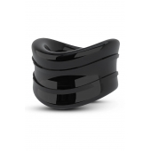 Черное эрекционное кольцо на мошонку Beef Ball Stretcher Snug - Blush Novelties - в Архангельске купить с доставкой