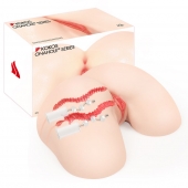 Мастурбатор-полуторс с двойным слоем материала и вибрацией Vanilla Onahole - KOKOS - в Архангельске купить с доставкой