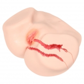 Мастурбатор-полуторс с двойным слоем материала Vanilla Onahole Real Vagina - KOKOS - в Архангельске купить с доставкой