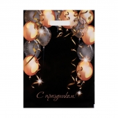 Пакет с вырубной ручкой и принтом в виде шариков (30х40 см) - Сима-Ленд - купить с доставкой в Архангельске