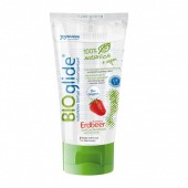 Гель-смазка на водной основе с ароматом клубники BioGlide - 80 мл. - Joy Division - купить с доставкой в Архангельске