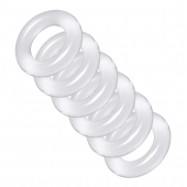 Комплект из 6 прозрачных эрекционных колец Ring Master Custom Ball Stretcher Kit - XR Brands - в Архангельске купить с доставкой