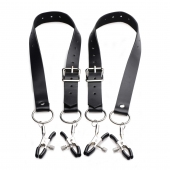 Ремни с зажимами для половых губ Spread Labia Spreader Straps with Clamps - XR Brands - купить с доставкой в Архангельске