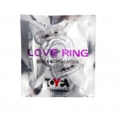 Прозрачное виброкольцо с двумя вибропульками - Toyfa Basic - в Архангельске купить с доставкой