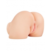 Телесный мастурбатор-полуторс с вибрацией Shake That Ass - Pipedream - в Архангельске купить с доставкой