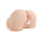 Телесный мастурбатор-полуторс с вибрацией и эффектом всасывания Back That Ass Up - Pipedream - в Архангельске купить с доставкой