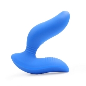 Синий вибромассажер простаты 3,5’’ Curve P-spot Massager - 12 см. - Erokay - в Архангельске купить с доставкой