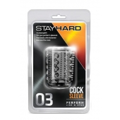 Прозрачная насадка с шипами и шишечками STAY HARD COCK SLEEVE 03 CLEAR - Blush Novelties - в Архангельске купить с доставкой