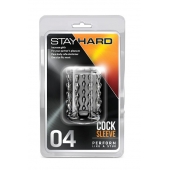 Прозрачная насадка с бороздками STAY HARD COCK SLEEVE 04 CLEAR - Blush Novelties - в Архангельске купить с доставкой