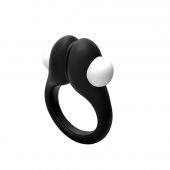 Черное эрекционное кольцо Zippy Vibrating Ring With Bullet - Adrien Lastic - в Архангельске купить с доставкой