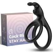 Черное эрекционное кольцо с подхватом мошонки - Boys of Toys - в Архангельске купить с доставкой