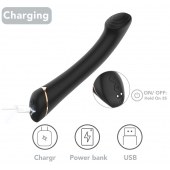 Черны вибратор для G-точки Gwand - 18,7 см. - Boys of Toys