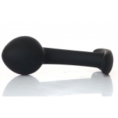 Черная анальная втулка Curved - 9 см. - Boys of Toys