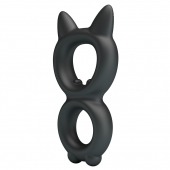 Черное двойное эрекционное кольцо Toran - Baile - в Архангельске купить с доставкой