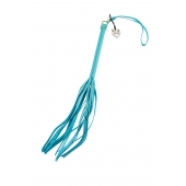 Голубая кожаная плеть - 50 см. - Pecado - купить с доставкой в Архангельске