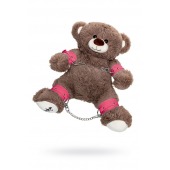 Бондажный набор: бурый мишка с розовыми оковами и наручниками - Pecado - купить с доставкой в Архангельске