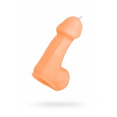 Оранжевая свеча в форме пениса - 47 гр. - Pecado - купить с доставкой в Архангельске