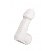 Белая свеча в форме пениса - 47 гр. - Pecado - купить с доставкой в Архангельске