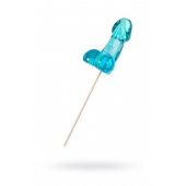 Голубой леденец в форме члена со вкусом блю кюрасао - 80 гр. - Sosuчki - купить с доставкой в Архангельске