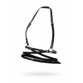 Черная кожаная портупея «Осанка» - Pecado - купить с доставкой в Архангельске