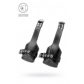 Черные подвесы с белой строчкой - Pecado - купить с доставкой в Архангельске