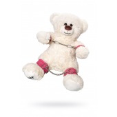 Бондажный набор: белый мишка с розовыми оковами и наручниками - Pecado - купить с доставкой в Архангельске