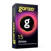Презервативы анатомической формы с точечной и ребристой структурой Ganzo Extase - 15 шт. - Ganzo - купить с доставкой в Архангельске