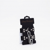 Черные кожаные оковы с регулируемыми ремешками - Crazy Handmade - купить с доставкой в Архангельске