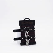 Черно-красные кожаные оковы - Crazy Handmade - купить с доставкой в Архангельске