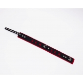 Черно-красный ошейник Sex - Crazy Handmade - купить с доставкой в Архангельске