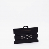 Черный ошейник из высококачественной натуральной кожи - Crazy Handmade - купить с доставкой в Архангельске