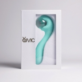 Бирюзовый вибромассажёр с деликатными токами - Youvic - купить с доставкой в Архангельске