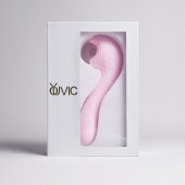 Розовый вибромассажёр с деликатными токами - Youvic - купить с доставкой в Архангельске