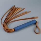 Плеть с джинсовой ручкой «Дикий Запад» - 60 см. - Sitabella - купить с доставкой в Архангельске