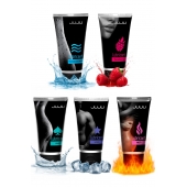 Набор из 5 лубрикантов JUJU (увлажняющий, Hot+, Long, Anal, малина) - JuJu - купить с доставкой в Архангельске